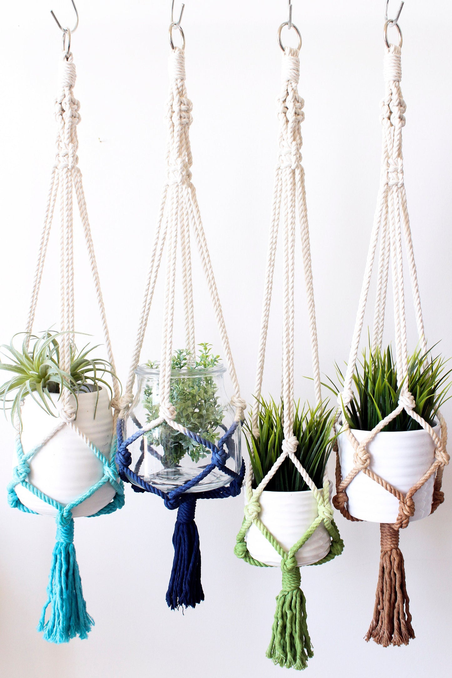 Modern Dip-Dyed Macrame Plant Hanger