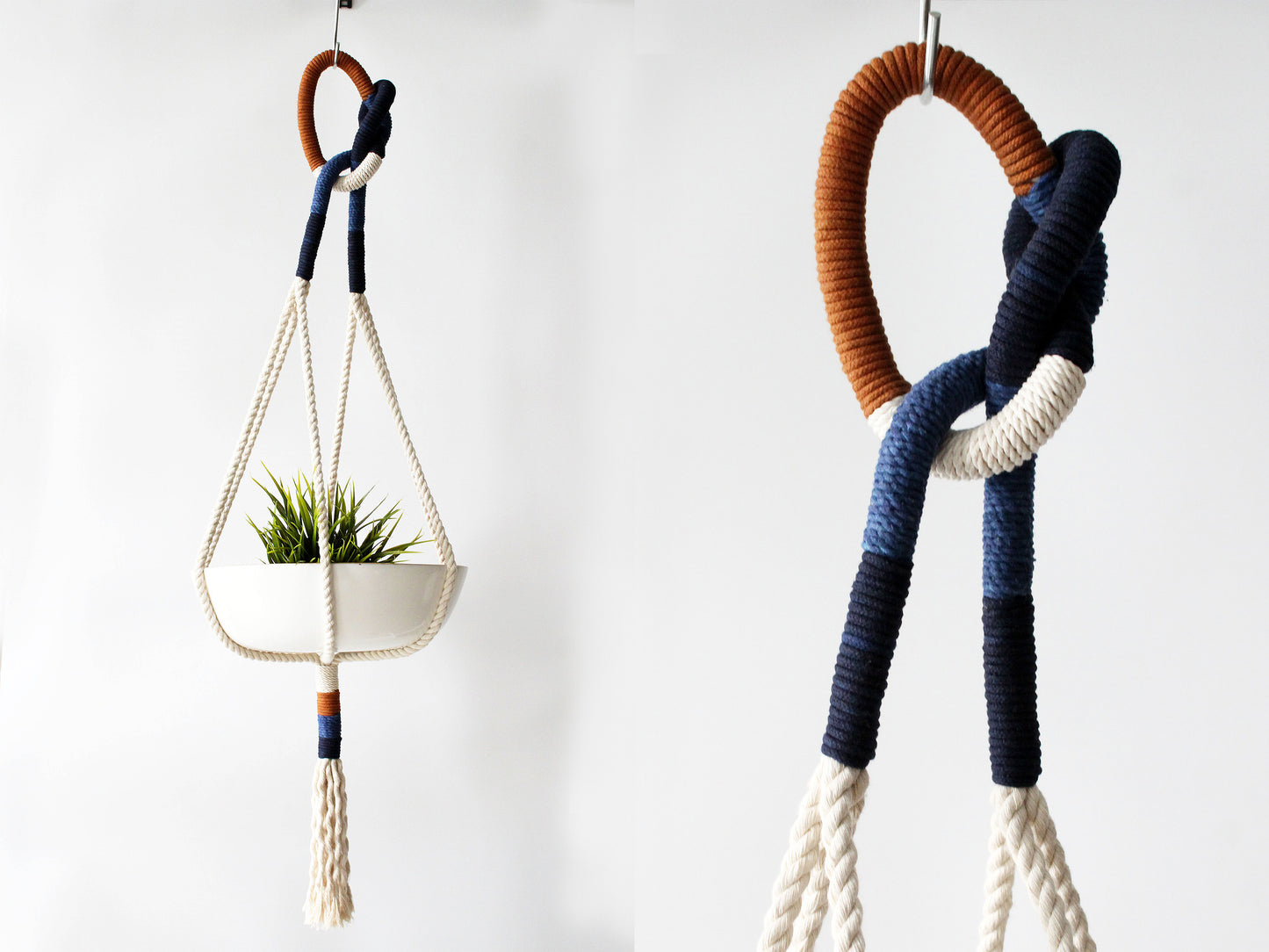 Macrame Plant Hanger, 37" - The Midnight Horizon