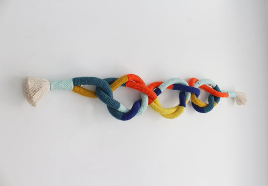 Contemporary Nautical Knot Fiber Art — The Bauhaus Palette
