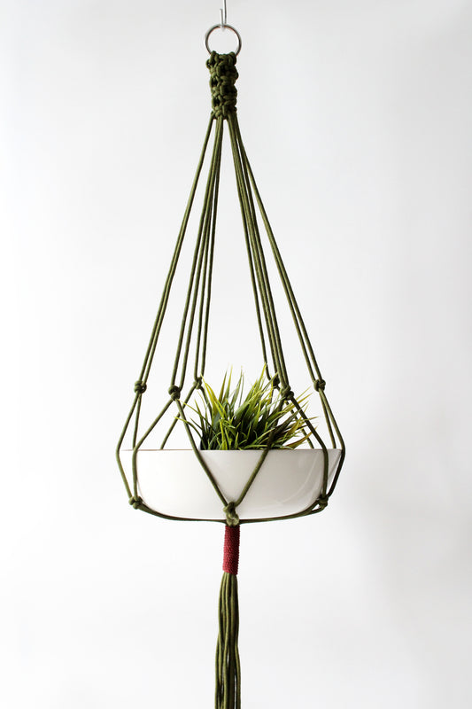 Macrame Plant Hanger, 37” - Moss & Ember