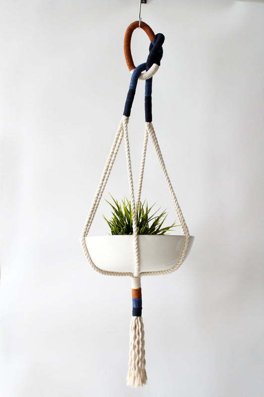 Macrame Plant Hanger, 37" - The Midnight Horizon