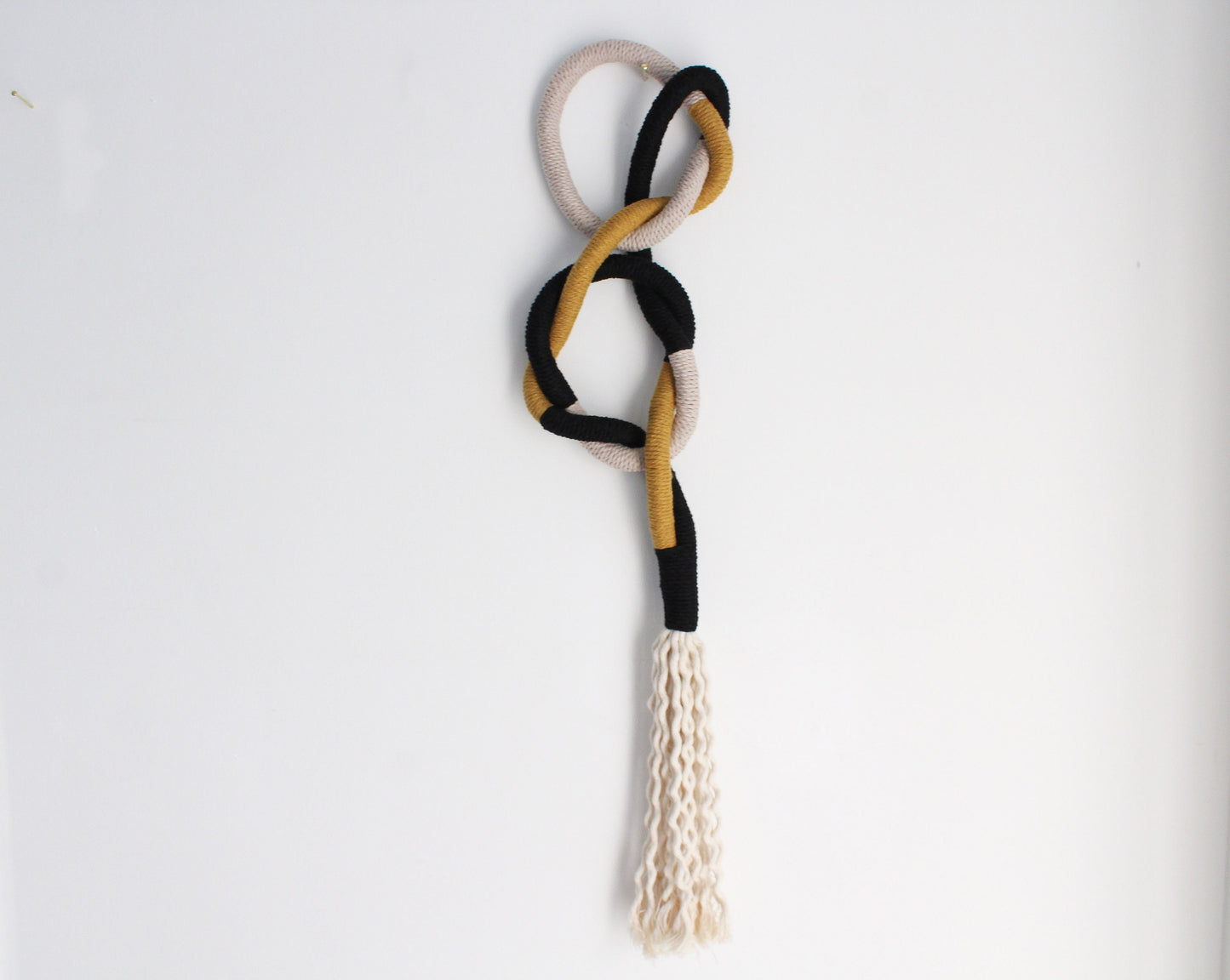 Contemporary Nautical Knot Fiber Art — The Obsidian & Ochre