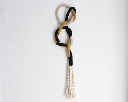 Contemporary Nautical Knot Fiber Art — The Obsidian & Ochre
